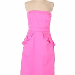 NWT J.Crew neon pink dress!